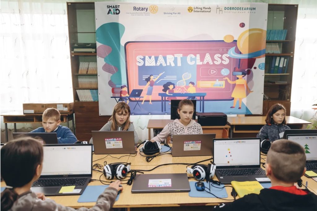Launched Smart Classroom in Chernivitsi Ukraine