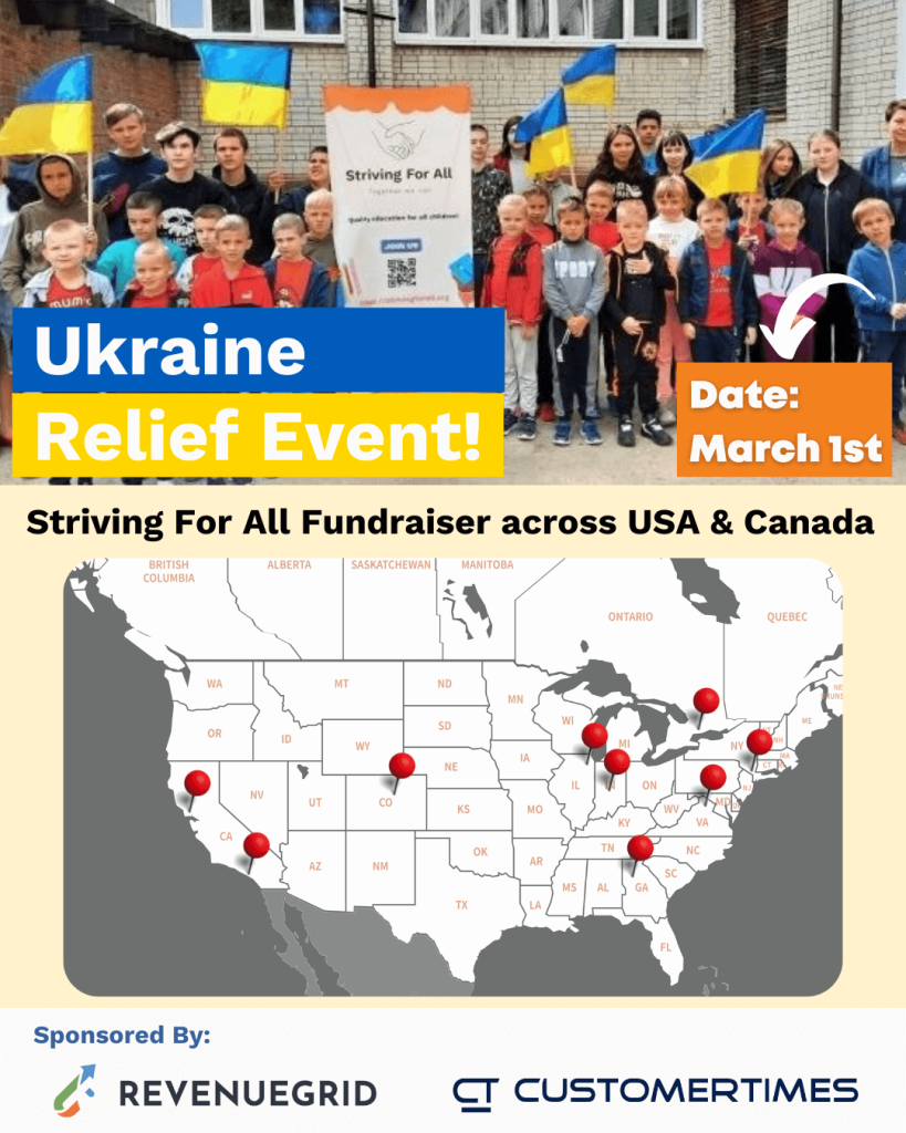 Fundraiser across USA & Canada